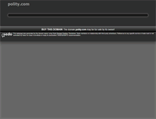 Tablet Screenshot of polity.com